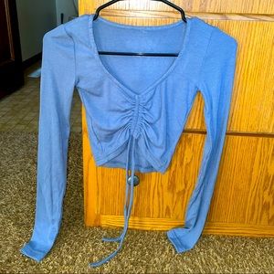 Long sleeve crop top